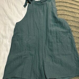 Teal Sleeveless Jumpsuit